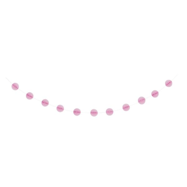 Girlander honeycombs rosa - 2 meter