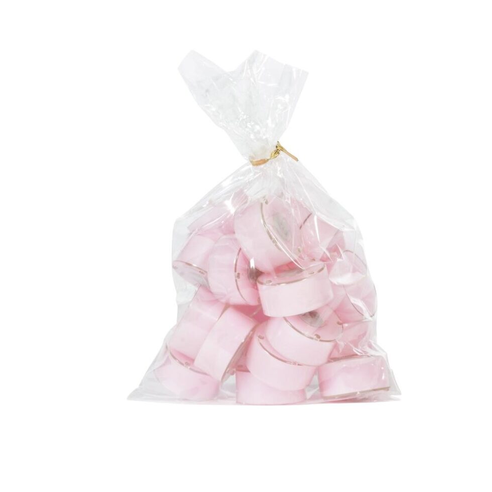 Telys, 20 stk - Lys rosa