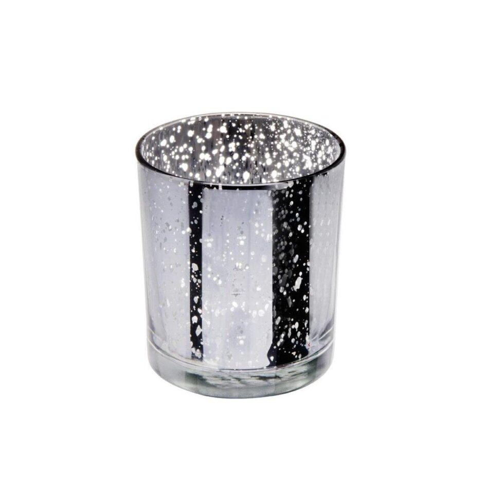 Telysholder glass, liten - Sølv