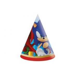 Partyhatter, Sonic - 6 stk