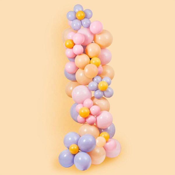 Ballongbue - pastellfarger - 60 stk