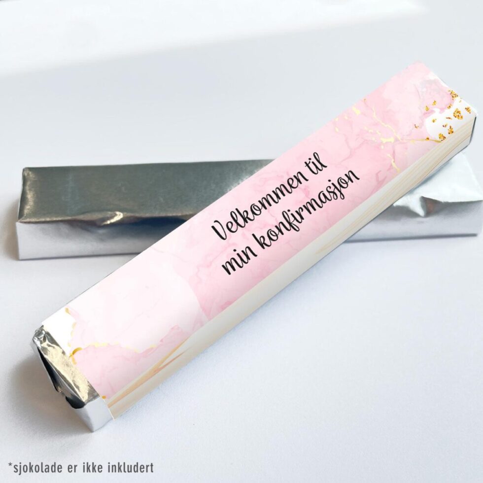 Kinder omslag, Konfirmasjon rosa - 20 stk