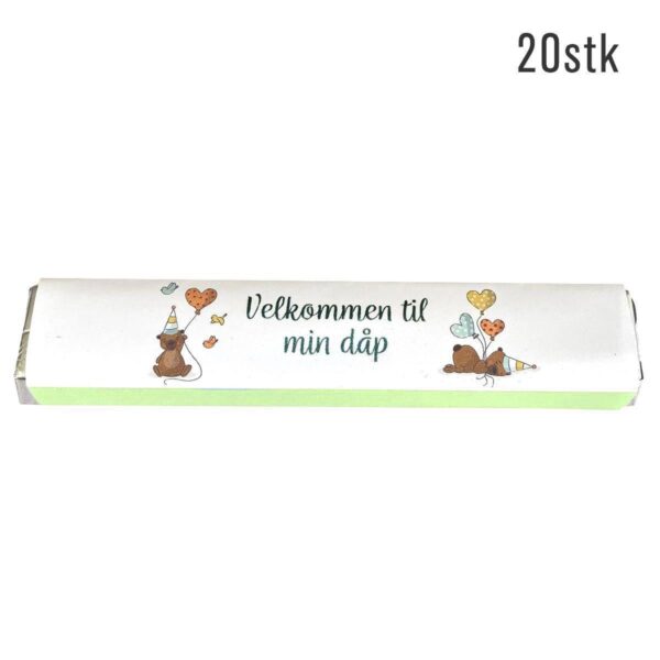 Kinder omslag, Dåp dus grønn - 20 stk