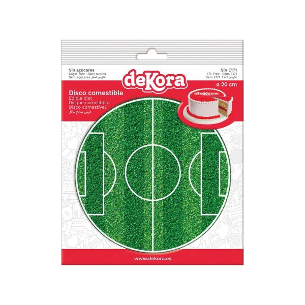Spiselig kakedekor - fotballbane 20 cm