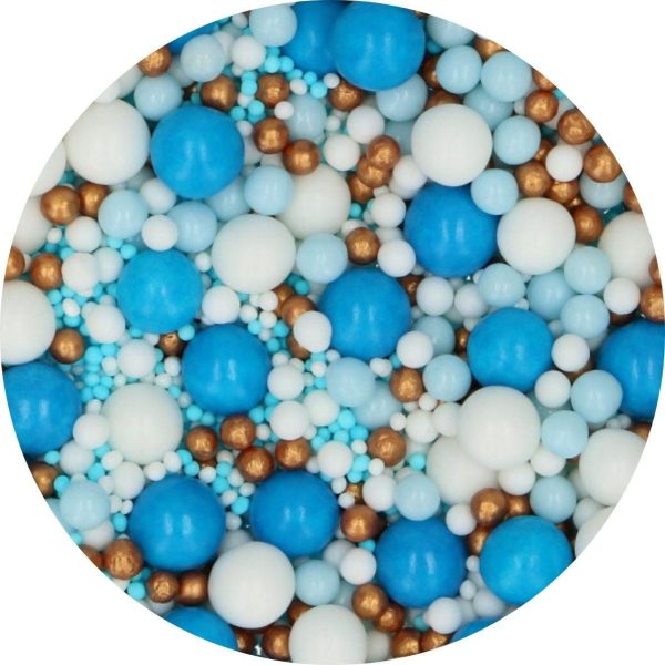 FunCakes Soft Pearls 80g - Blue celebration