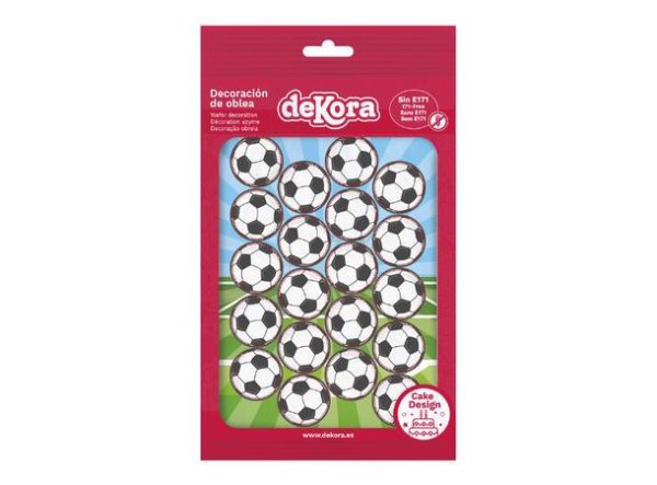 Spiselig kakedekor, fotballer - 20 stk