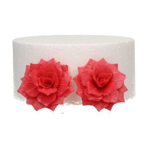 Spiselig rose, fedigmontert medium, rød - 15 stk