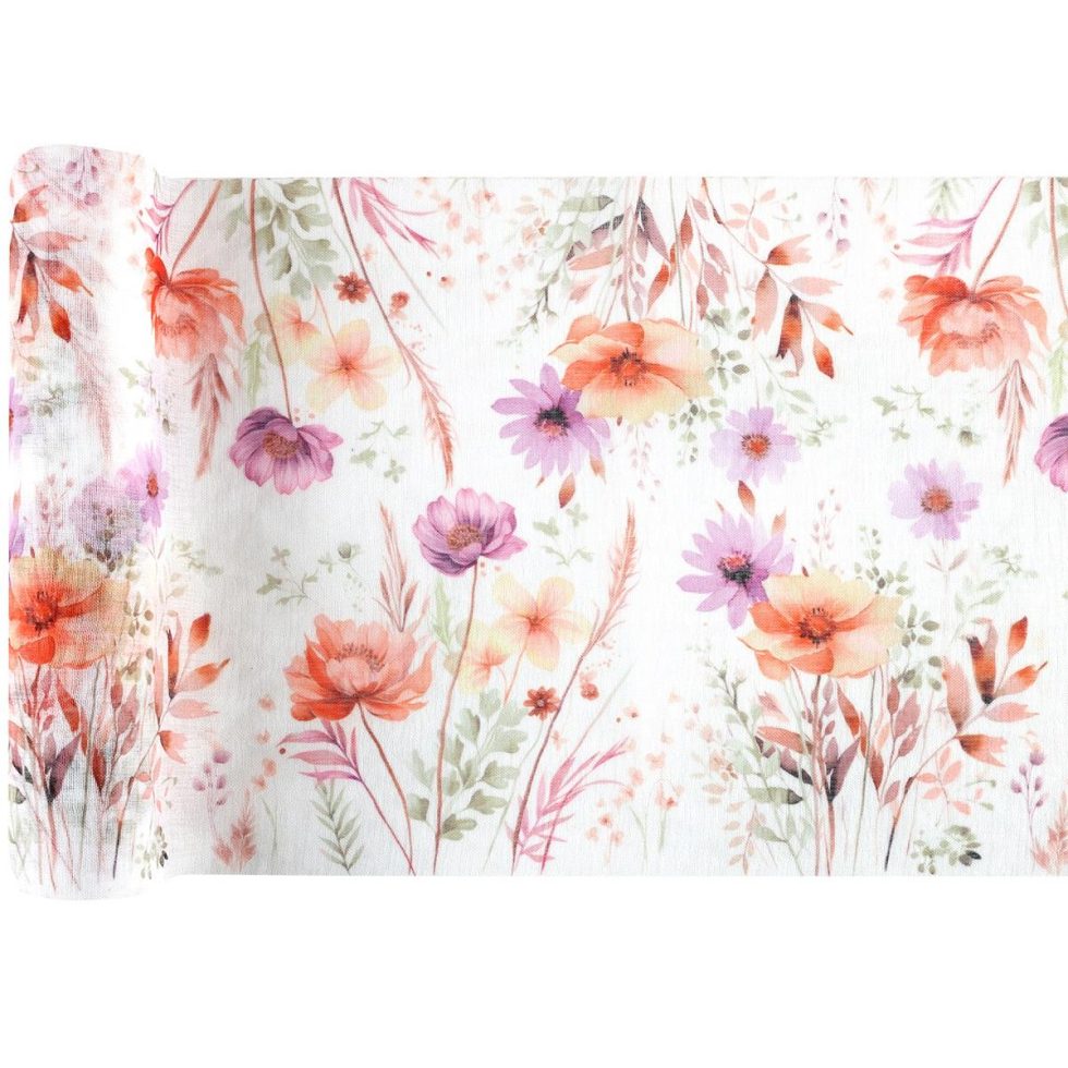 Bordløper med duse blomster - 3 meter