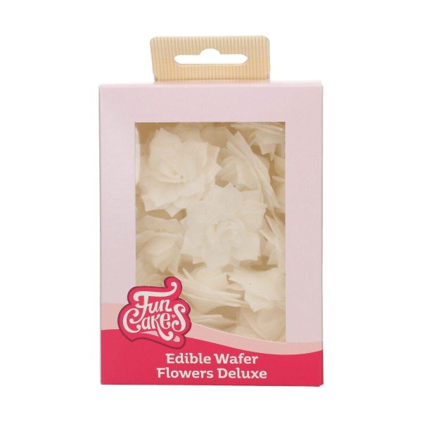 Spiselig rose, fedigmontert medium, hvit - 15 stk - Bilde 3