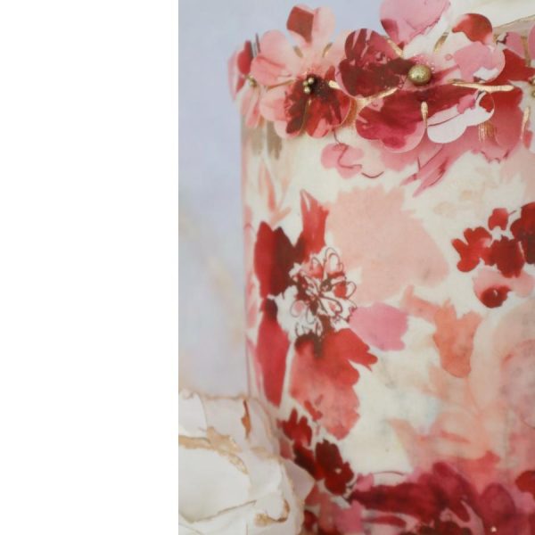 Eksklusiv wafer paper designer kit - Rød og rosa - Bilde 2