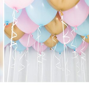 Ballonghimmel gjør det selv, Rosa,blå og gull