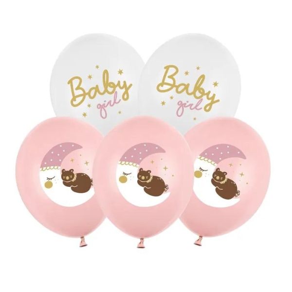 Ballonger 30cm , Baby Girl - 6 stk