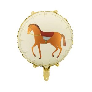 Folieballong Hest, blå - 45 cm