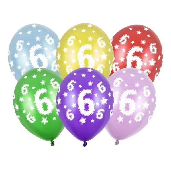 Ballonger, 6år 30 cm - 6 stk