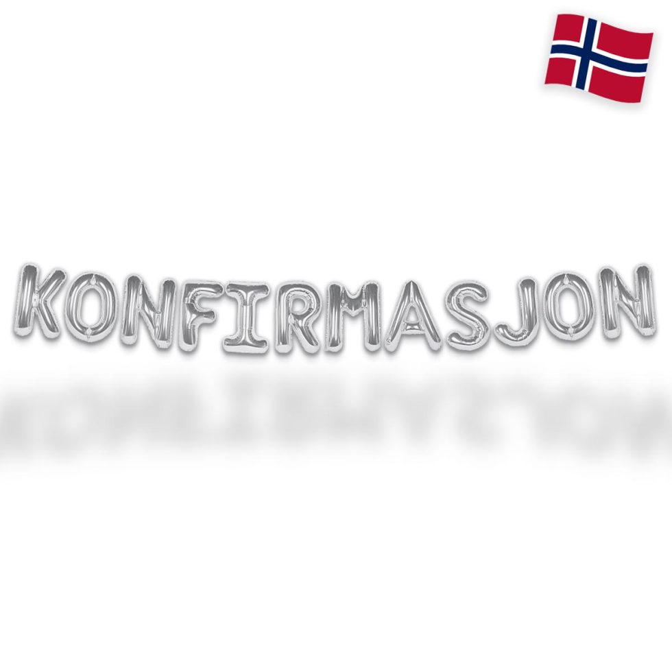 Ballongbanner, Konfirmasjon - Sølv