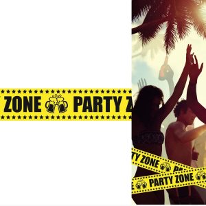 Sperrebånd, Party Zone - 6 meter