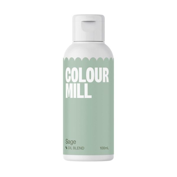 Colour Mill Oljebasert Matfarge, 100ml - Sage grønn