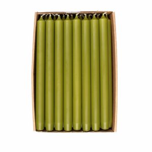 Kronelys, 1 stk - Olive green