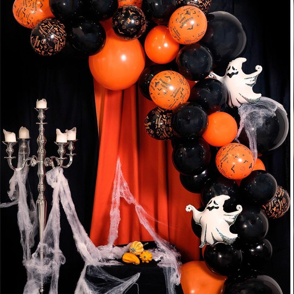 Ballongbue Halloween, gjør det selv - Svart og Oransje