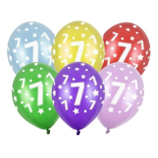 Ballonger, 7år 30 cm - 6 stk