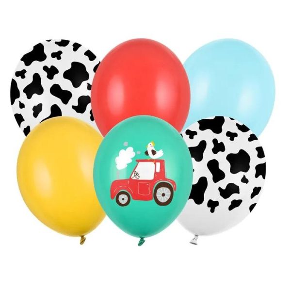 Ballonger, Bondegård Mix  - 6 stk