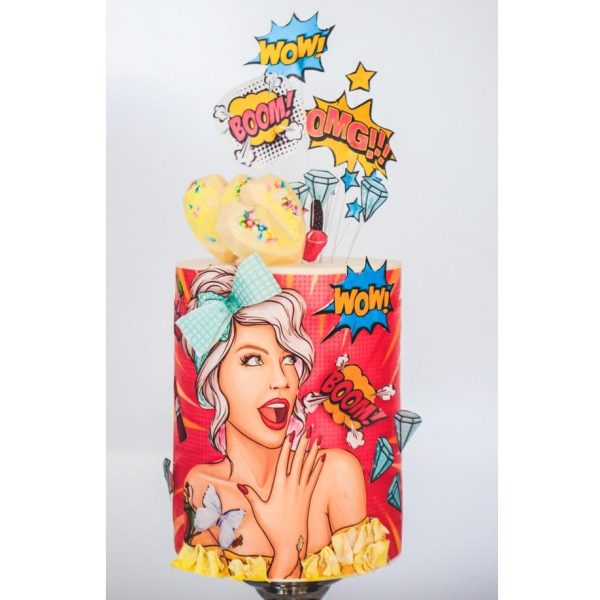 Eksklusiv wafer paper designer kit - Pop Art