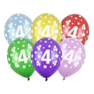 Ballonger, 4år 30 cm - 6 stk