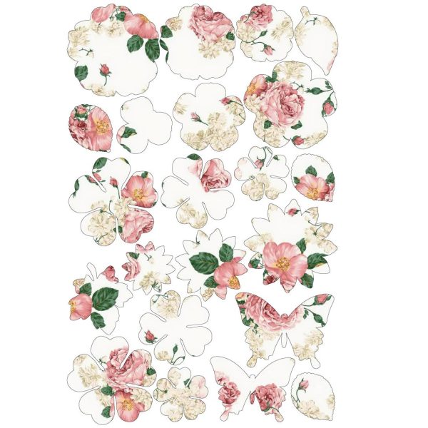 Eksklusiv wafer paper designer kit - Old rose - Bilde 2