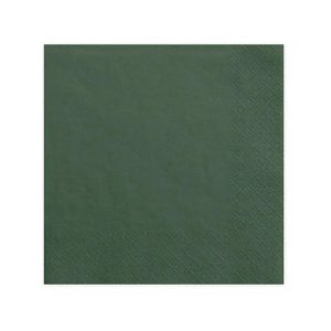 Servietter lunsj, bottle green – 20 stk