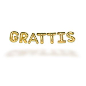 Folieballonger, Grattis - Gul