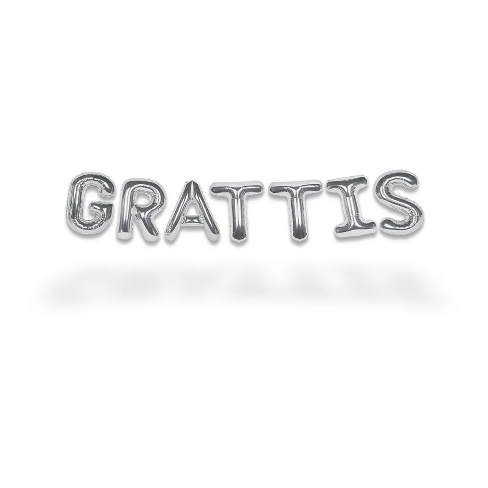 Ballongbanner, GRATTIS - Sølv
