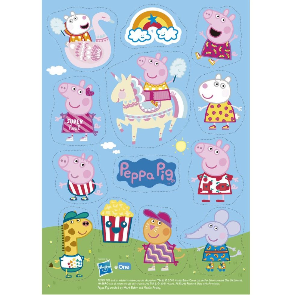 Spiselige kakefigurer Peppa gris - 13 stk