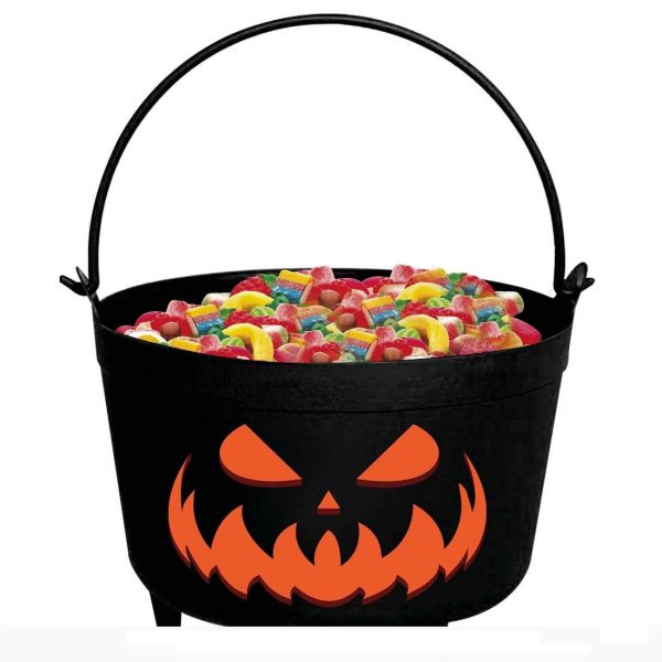 Halloween godtebøtte - Svart