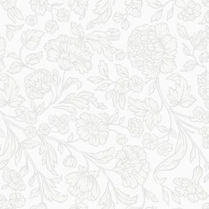 Servietter lunsj, blomstret perlemor hvit – 15 stk