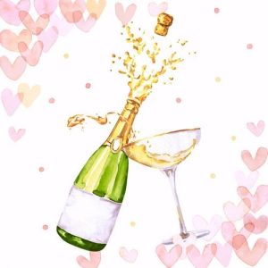 Servietter lunsj, champagne - 20 stk