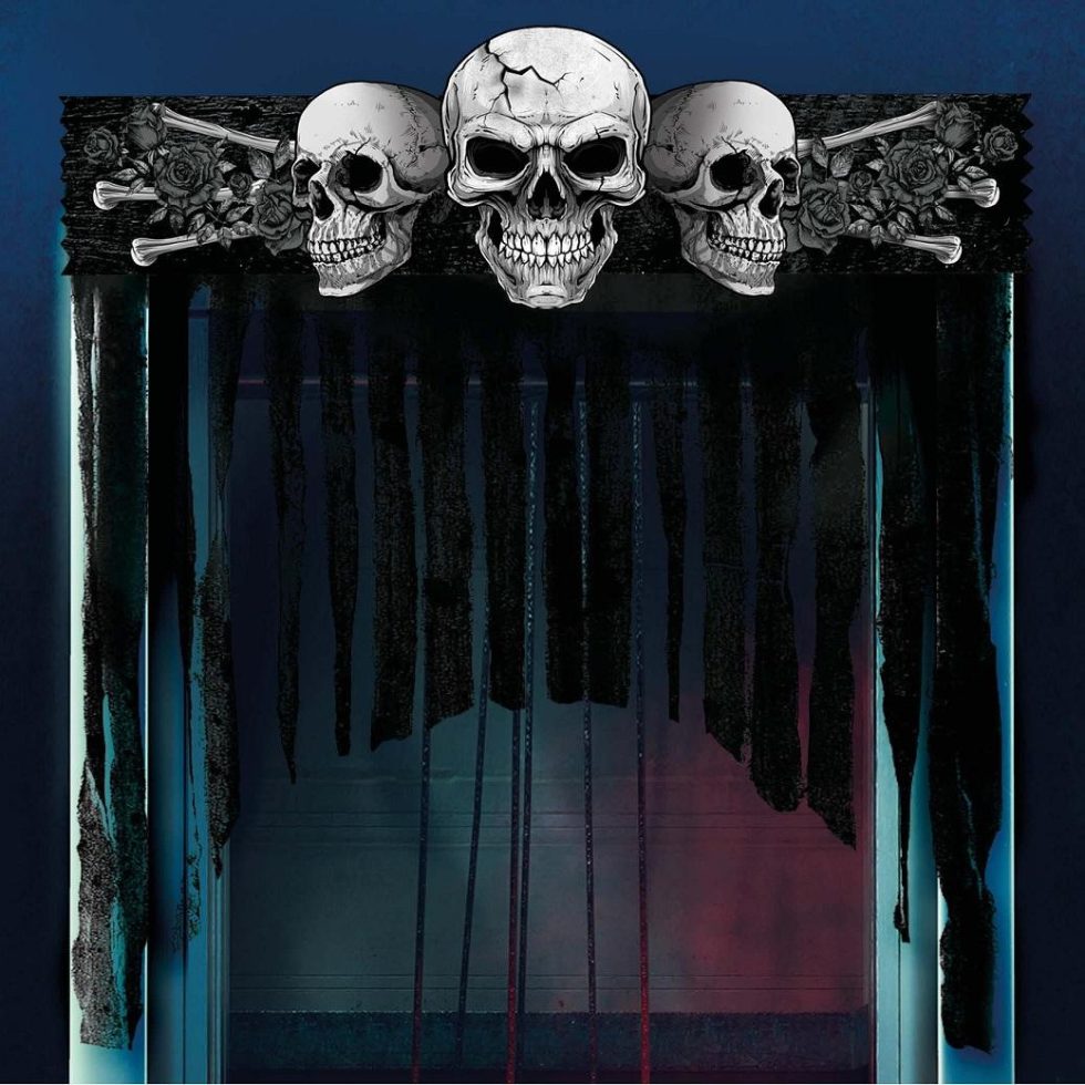 Dørdekorasjon, Hodeskaller - Halloween