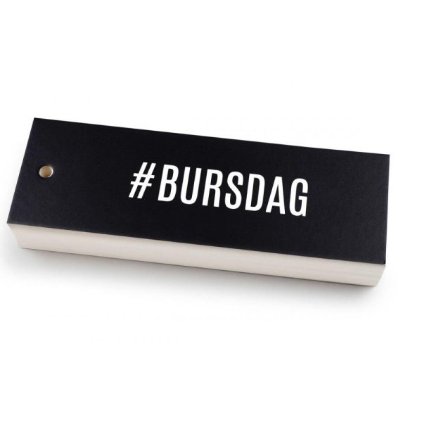 Kort etikett - #BURSDAG