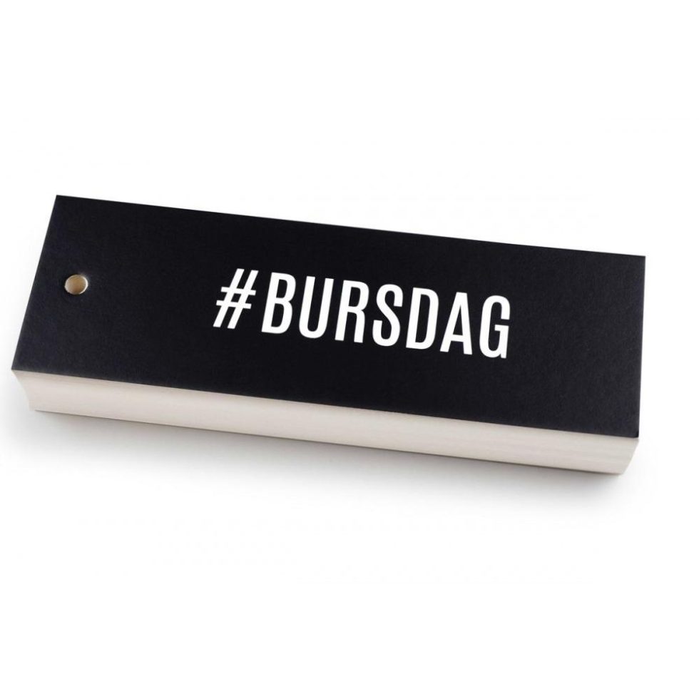 Kort etikett - #BURSDAG