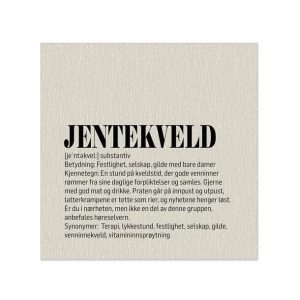 Servietter, Jentekveld – 20 stk