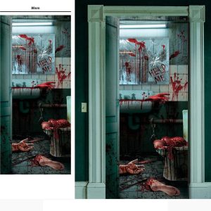 Skummel dør dekorasjon, Halloween - 180cm