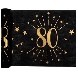 Bordløper svart og gull, 80 år - 5 meter