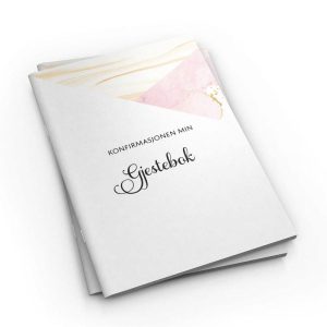 Gjestebok - Konfirmasjonen min, rosa - nynorsk