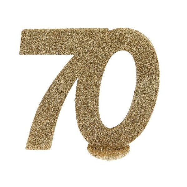 Bordpynt, Gull med glitter - 70år