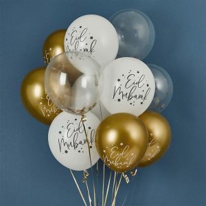 Ballongbukett, Eid Mubarak - 12 stk