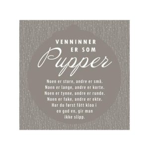Servietter, Venninner er som pupper – 20 stk