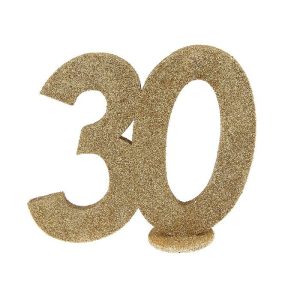 Bordpynt, Gull med glitter - 30år