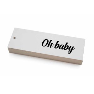 Kort etikett - Oh baby