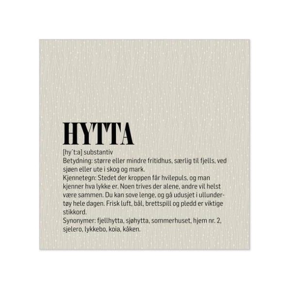 Servietter, Hytta – 20 stk