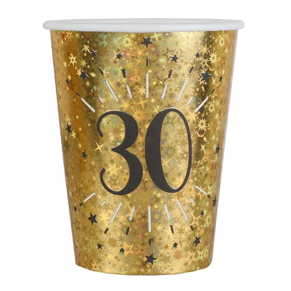 Pappkopper gull, 30 år – 10 stk
