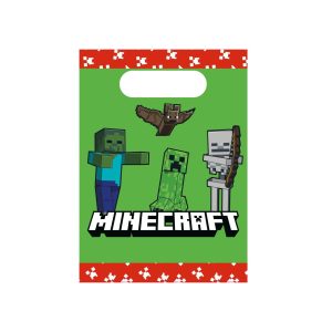 Godteposer papir, Minecraft - 4 stk